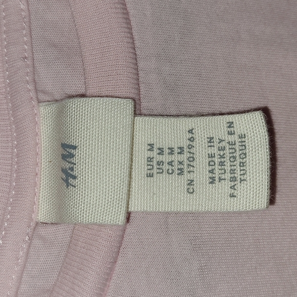 H&M Juniors Pink Short Sleeve Tshirt Red Salty Waves Miami Beach 100% Cotton Med - Picture 3 of 8